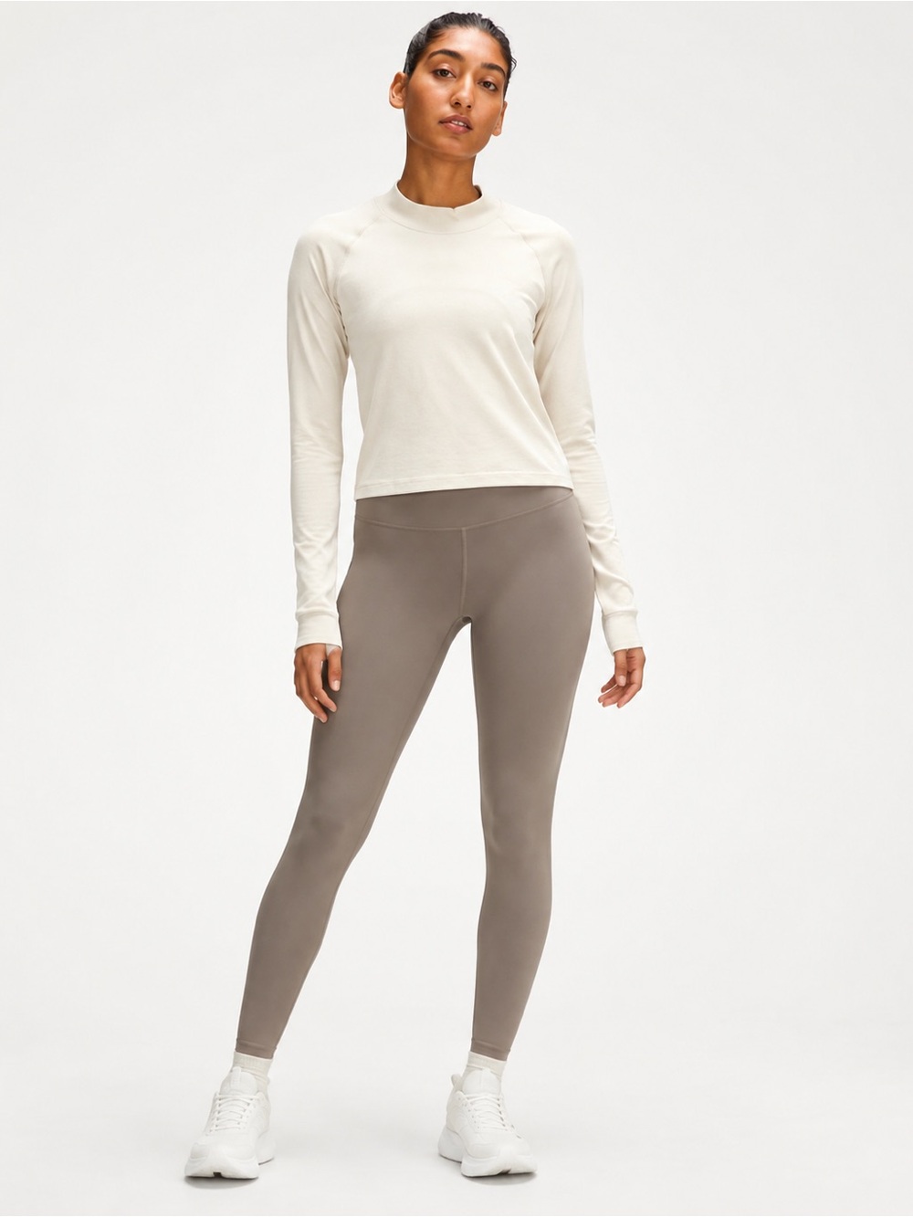 Athleta Oatmeal Sports Top